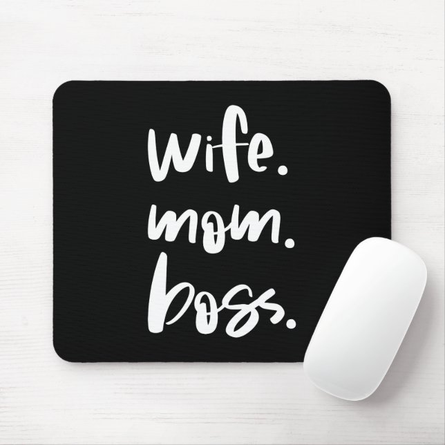 Mousepad Esposa Mãe Chefe (Com mouse)