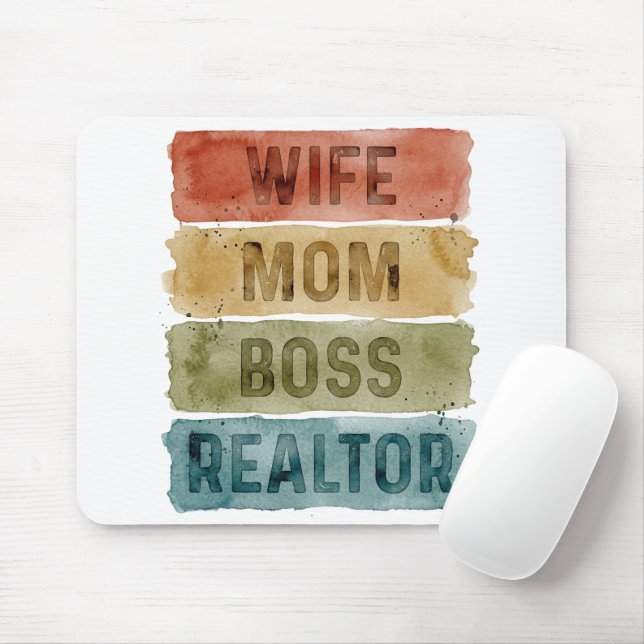 Mousepad Esposa Mãe Chefe Corretora Imobiliária Personaliza (Com mouse)