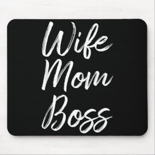 Mousepad Esposa Mãe Chefe Senhora Divertida Mamãe Linda