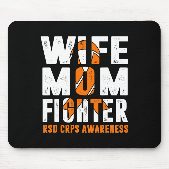 Mousepad Esposa Mãe Combatendo Rsd Crps Consciência (Frente)