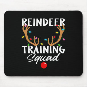 Mousepad Esquadra de Treinamento de Cantora de Reindeer em 