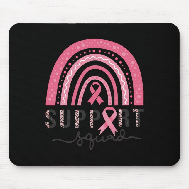 Mousepad Esquadrão Conscientização Câncer de Mama Leopardo  (Frente)