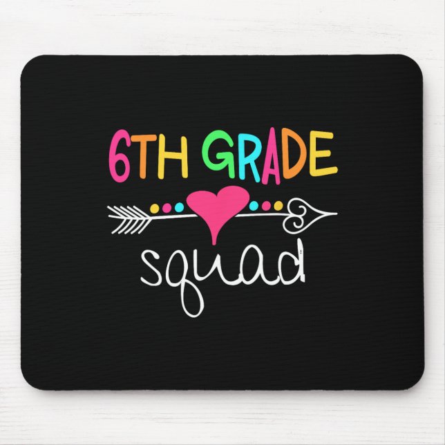 Mousepad Esquadrão da 6ª Série Sexto Professor Equipe de Al (Frente)