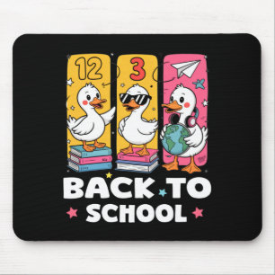 Mousepad Esquadrão da escola de pato engraçado primeiro dia