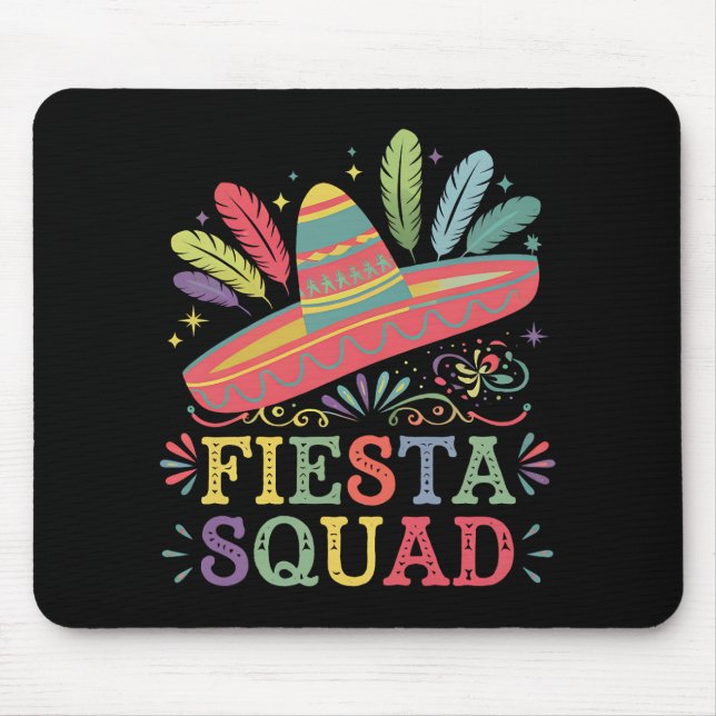 Mousepad Esquadrão da Festa Cinco de Maio Família Combinand (Frente)