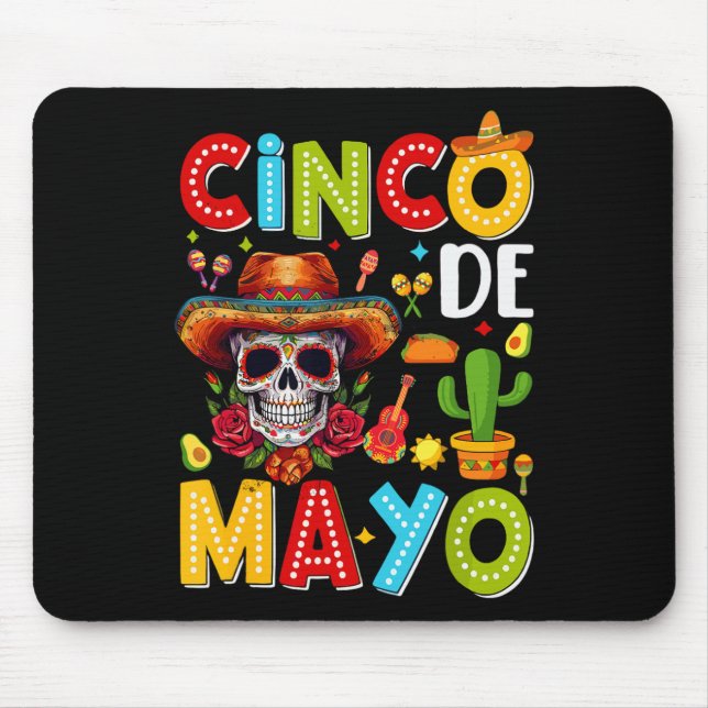 Mousepad Esquadrão da Festa Mexicana Cinco De Mayo 5 De May (Frente)
