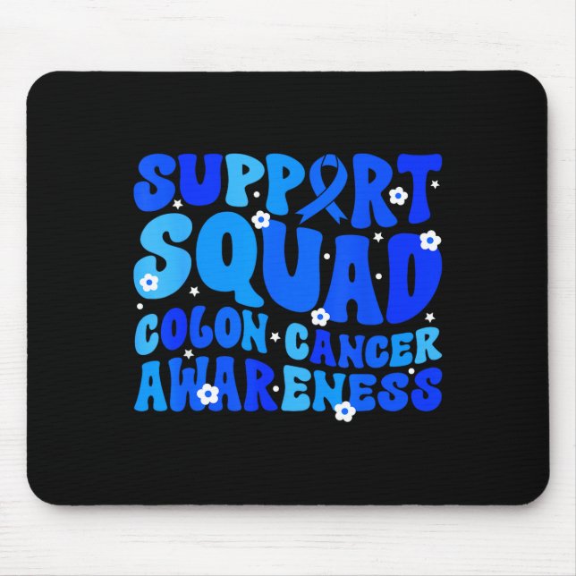 Mousepad Esquadrão de apoio à conscientização sobre câncer  (Frente)
