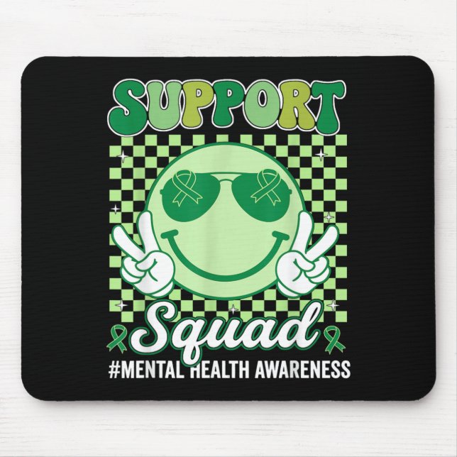 Mousepad Esquadrão de Apoio à Conscientização sobre Saúde M (Frente)