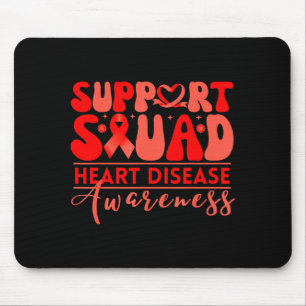 Mousepad Esquadrão de apoio à saúde cardíaca conscientizaçã