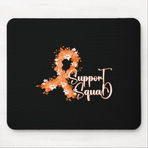 Mousepad Esquadrão de Apoio Fita Laranja Leucemia Câncer de
