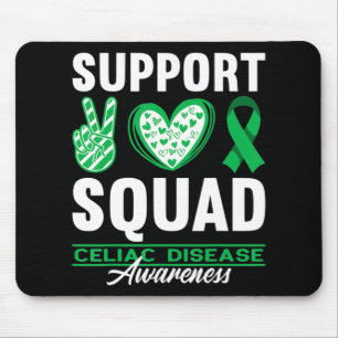 Mousepad Esquadrão de Apoio I Gluten Doença Celíaca Livre