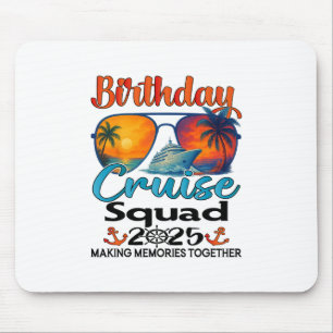 Mousepad Esquadrão de Cruzeiro de Aniversário 2025 Férias d