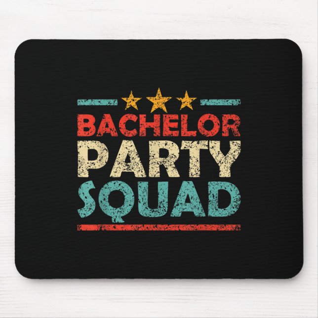 Mousepad Esquadrão de Despedida de Solteiro Equipe Noiva No (Frente)
