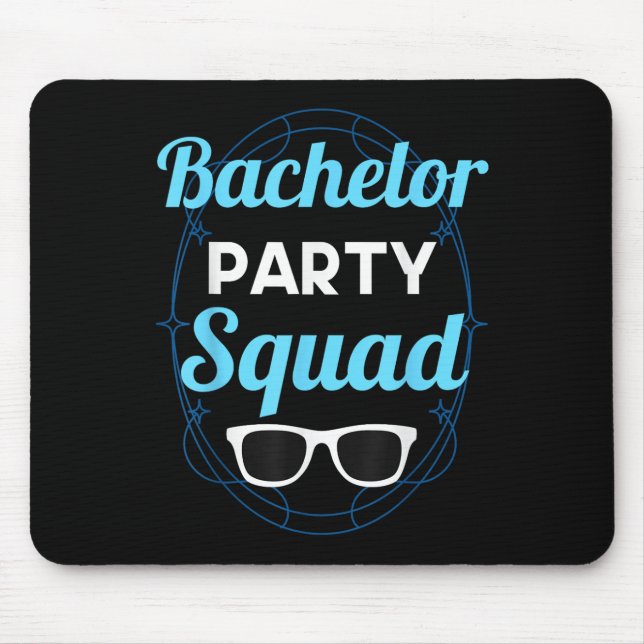 Mousepad Esquadrão de Despedida de Solteiro Equipe Noiva No (Frente)