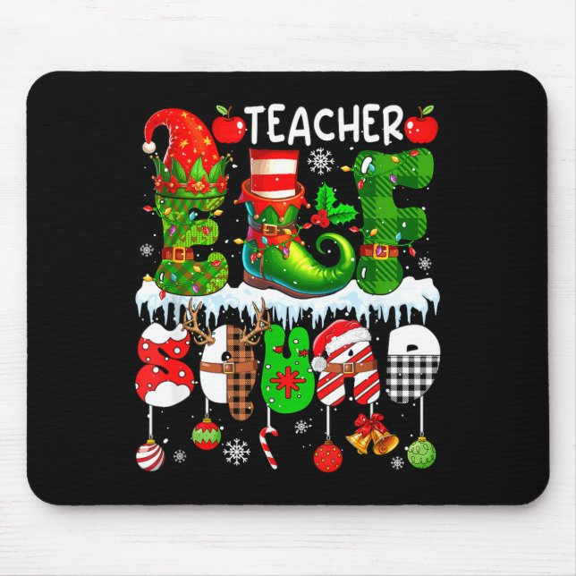 Mousepad Esquadrão de Elfo Professor Xmas Chapéu de Elfo Co (Frente)