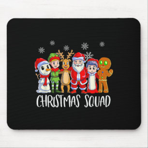 Mousepad Esquadrão de Natal Combinando Família Papai Noel R