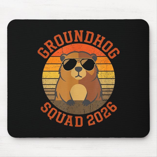 Mousepad Esquadrão de Toupeira Engraçado 2026 - Tecido Feli (Frente)