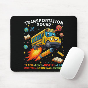 Mousepad Esquadrão de Transporte Motorista de Ônibus Escola