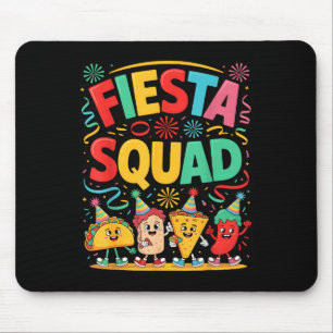 Mousepad Esquadrão engraçado da festa do taco cinco de maio