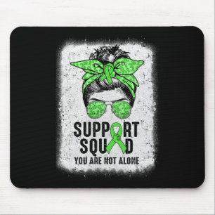 Mousepad Esquadrão Mensagem Bun Guerreiro Verde Saúde Menta
