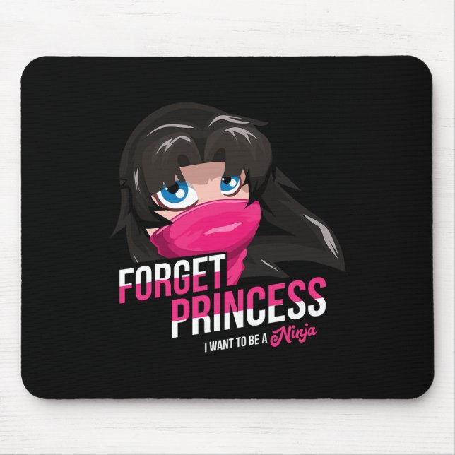 Mousepad Esqueça Princesa Real Life Black Ninja Karate Love (Frente)