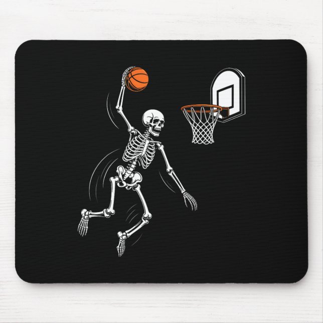 Mousepad Esqueleto Brincando Esqueleto Divertido Halloween  (Frente)