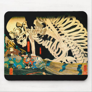 Mousepad Esqueleto convocado por Witch Kuniyoshi Fine Art
