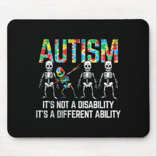 Mousepad Esqueleto Dabbing Não é uma Deficiência Conscienti