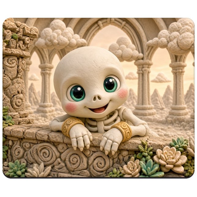 Mousepad Esqueleto de Bebê Fofo, Mitológico (Criador carregado)