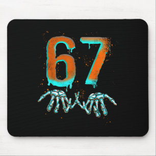 Mousepad Esqueleto de Halloween Engraçado 67 Meme