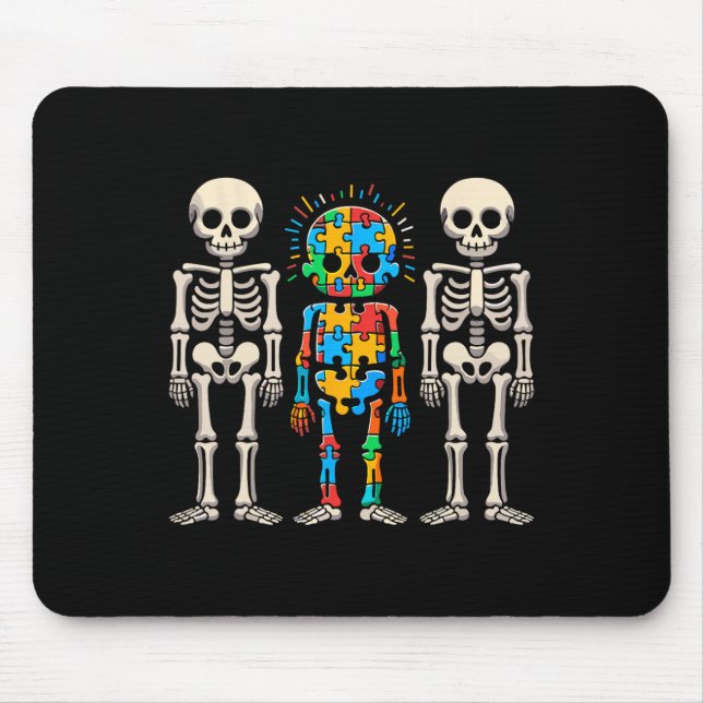 Mousepad Esqueleto de Sensibilização Autismo (Frente)