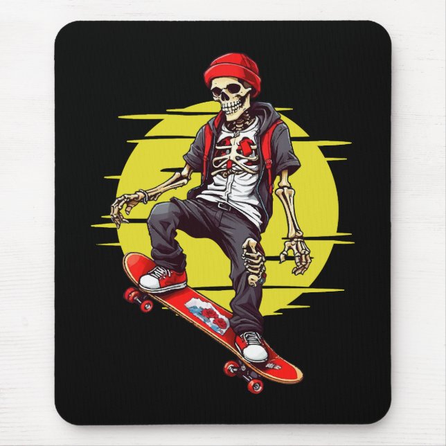 Mousepad Esqueleto de Skate (Frente)