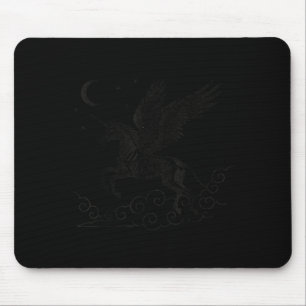 Mousepad Esqueleto de Unicórnio Halloween Gótico Assustador