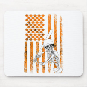 Mousepad Esqueleto do Ventilador do Jogador de Baseball Ba