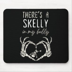 Mousepad Esqueleto Engraçado Há Skelly na minha gravidez