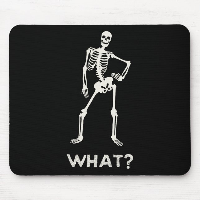 Mousepad Esqueleto Gótico Para Meninas Adolescentes Engraça (Frente)