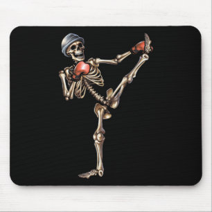 Mousepad Esqueleto Muay Thai Halloween Kickboxing Mma Lutad