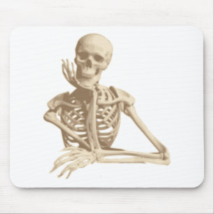 Mousepad Esqueleto pensativo