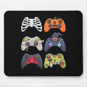 Mousepad Esqueletos de Halloween Controles de Jogos de Zumb