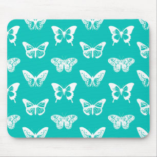 Mousepad Esquema da borboleta, tartaruga e branca