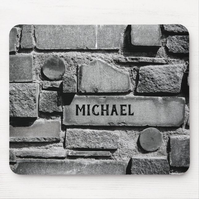 Mousepad Esquema Legal de Parede de tijolos personalizável (Frente)