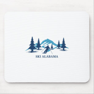 Mousepad Esqui Alabama Ski Resort Skiier _1