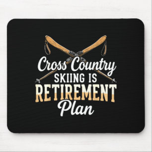 Mousepad Esqui cross country é plano de aposentadoria esqui