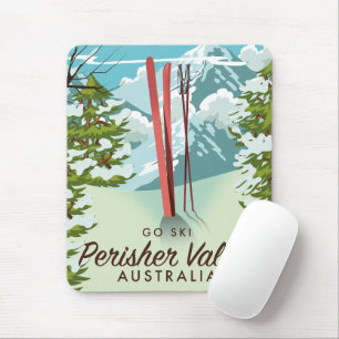 Mousepad Esqui da Austrália de Perisher Valley.