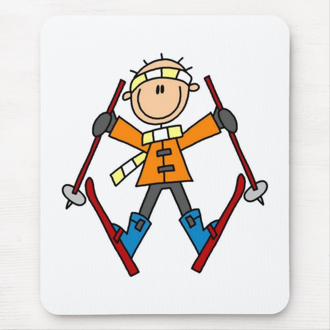 Mousepad Esqui da neve do inverno (Frente)