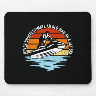 Mousepad Esqui Jet Nunca Subestime Um Velho Em Um Jato