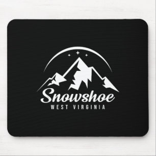 Mousepad Esqui na estação de esqui Snowshoe West Virginia
