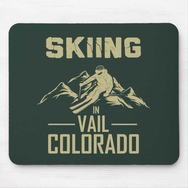 Mousepad Esqui no Vail Colorado (Frente)