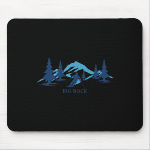 Mousepad Esquiador de esqui do Big Rock Maine Ski Resort