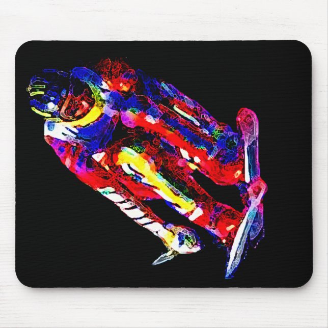 Mousepad Esquiador elétrico 03 (Frente)